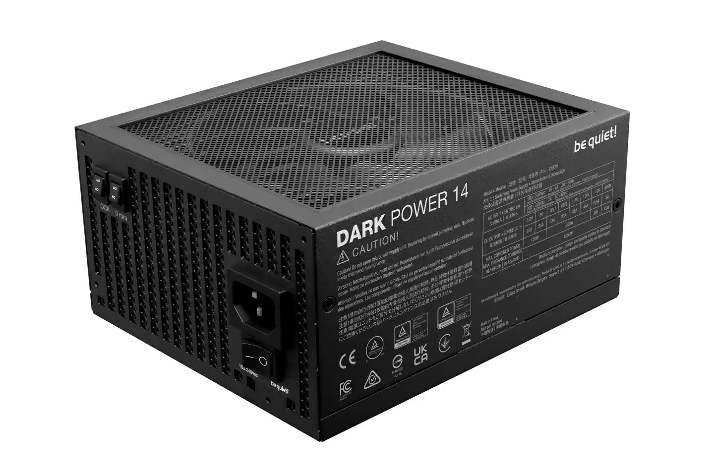 双钛金认证 95.6% 峰值效率,be quiet! 推出旗舰 ATX 电源 Dark Power 14