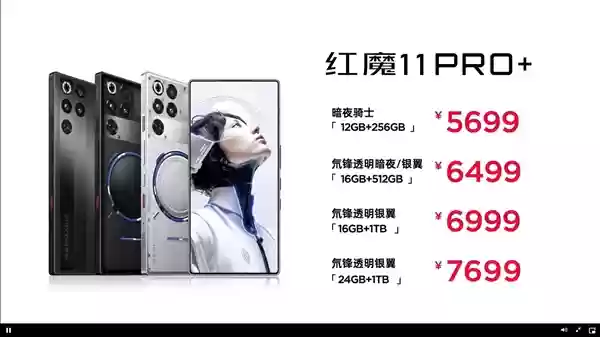 全球首发风水双冷散热！红魔11+Pro系列发布：4999元起
