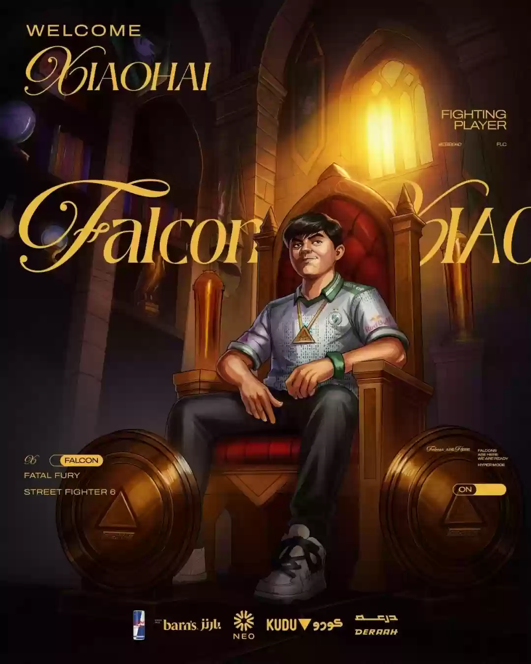 小孩加盟沙特Falcons战队，电竞传奇携手强队冲击新高峰