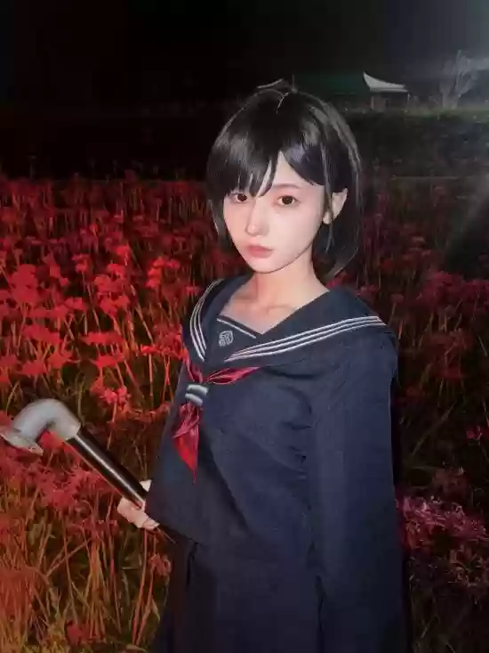 《寂静岭f》女主COS！裙子破损手拎水管