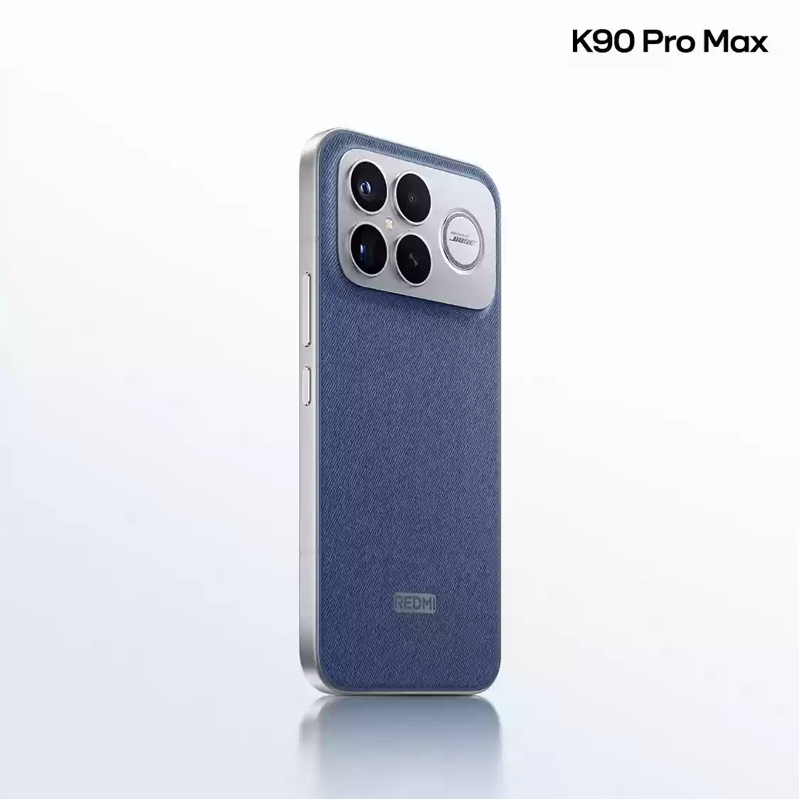 小米 REDMI K90 Pro Max 丹宁色机身材质亮点:牛仔蓝 + 第三代科技纳米皮