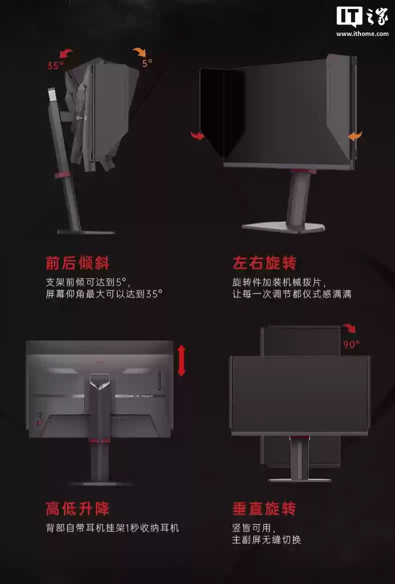 KTC 推出“大师 25M2”24.5 英寸显示器：1080P 320Hz、提供遮光板 / 支架刻度系统，899 元