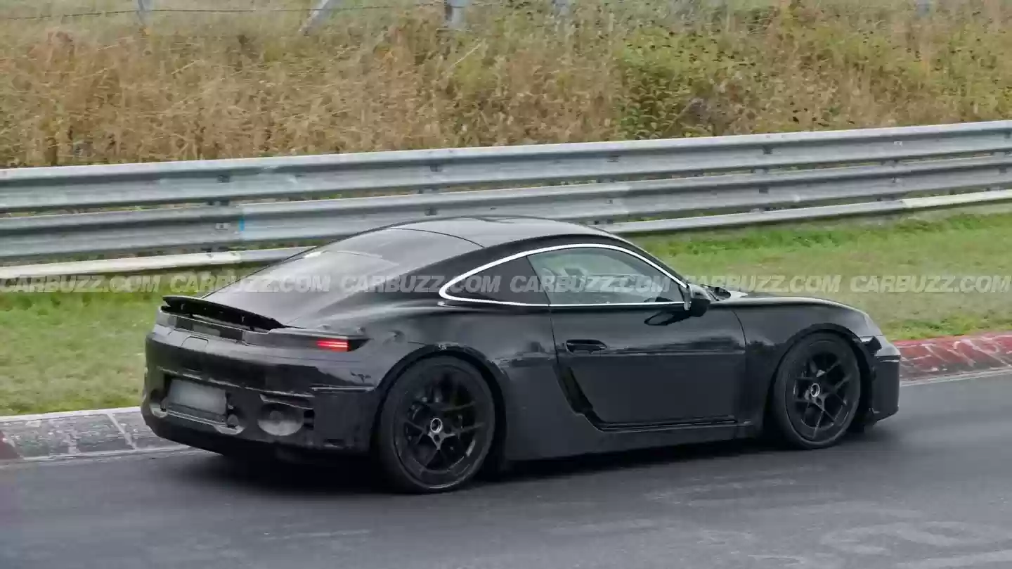 保时捷电动718 Cayman路测曝光 电动燃油双线并行