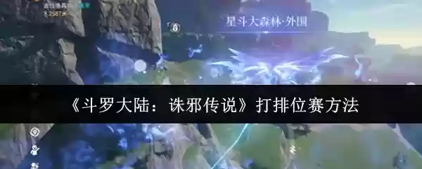 《斗罗大陆：谪邪传说》打排位赛方法