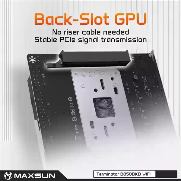 铭瑄再次把PCIe x16插槽放在主板背面!这次轮到了AMD