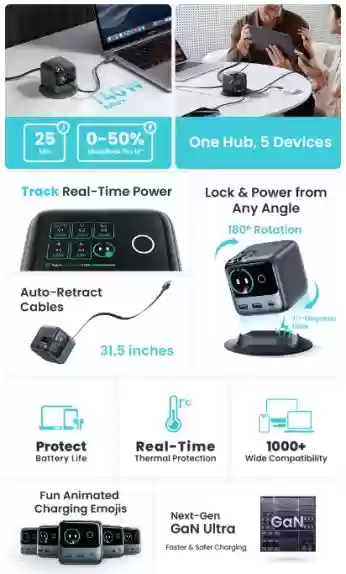 机乐堂新品PODIX桌面充,海外Kickstarter 30天众筹狂揽破百万!