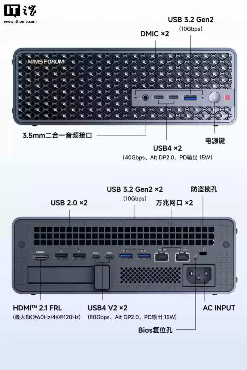 14999元铭凡MS-S1 MAX迷你主机国行预售：锐龙AI Max+ 395、128G RAM配2T SSD