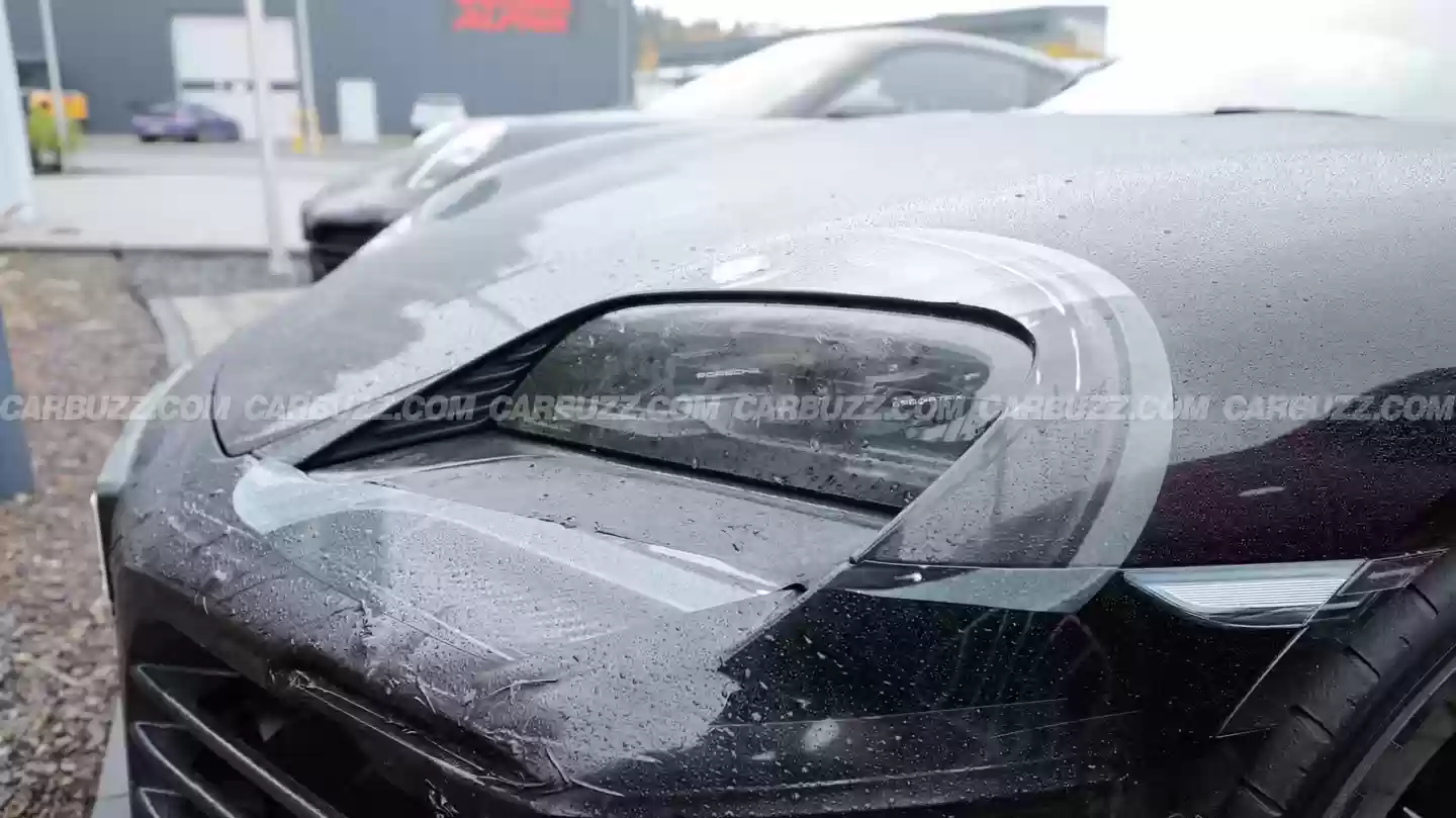 保时捷下一代电动718 Cayman原型车路测图曝光