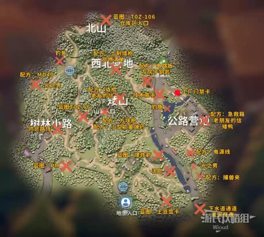 逃离鸭科夫零号区全要素收集地图详解