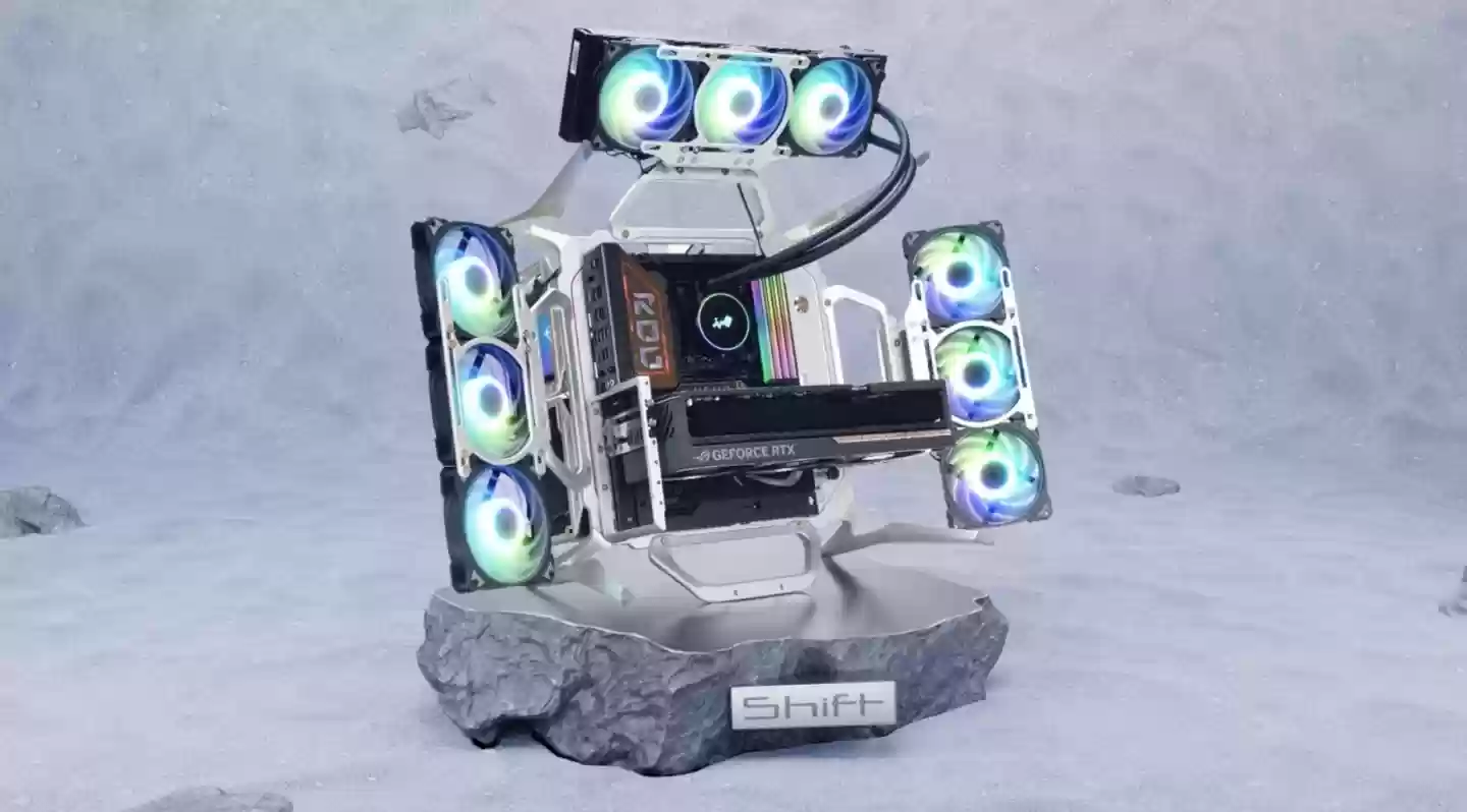 飞行器造型外观设计：迎广推出 SHIFT 开放式机架“机箱