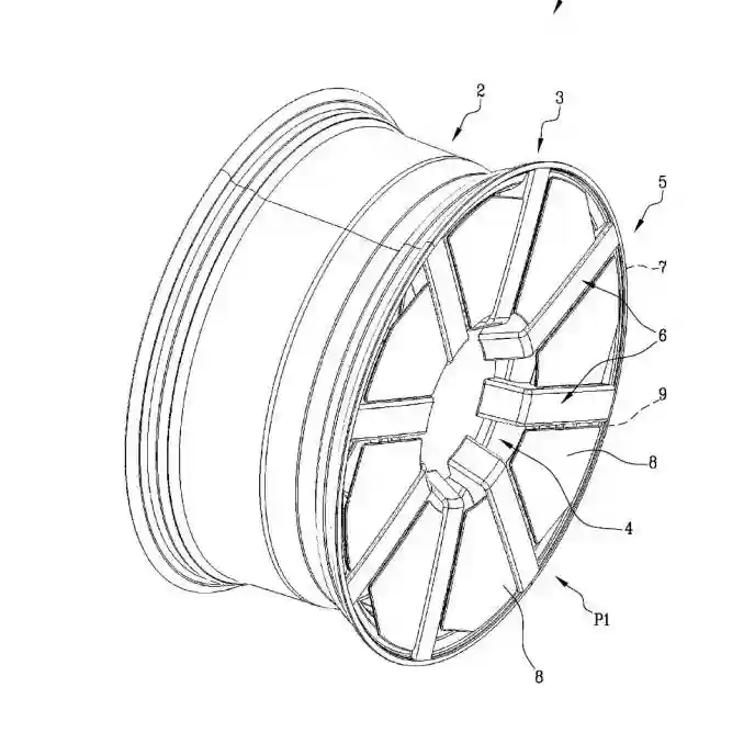 兰博基尼申请主动空气动力学轮圈专利