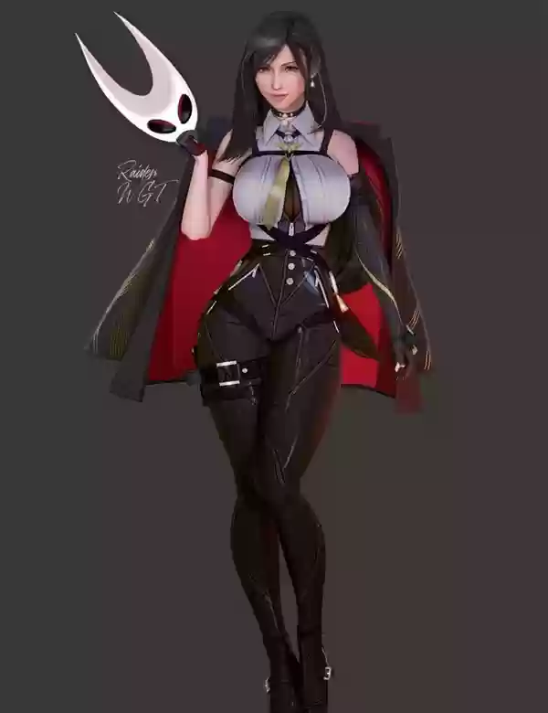 《最终幻想7》蒂法3D美图:穿上新服装 身材更出色