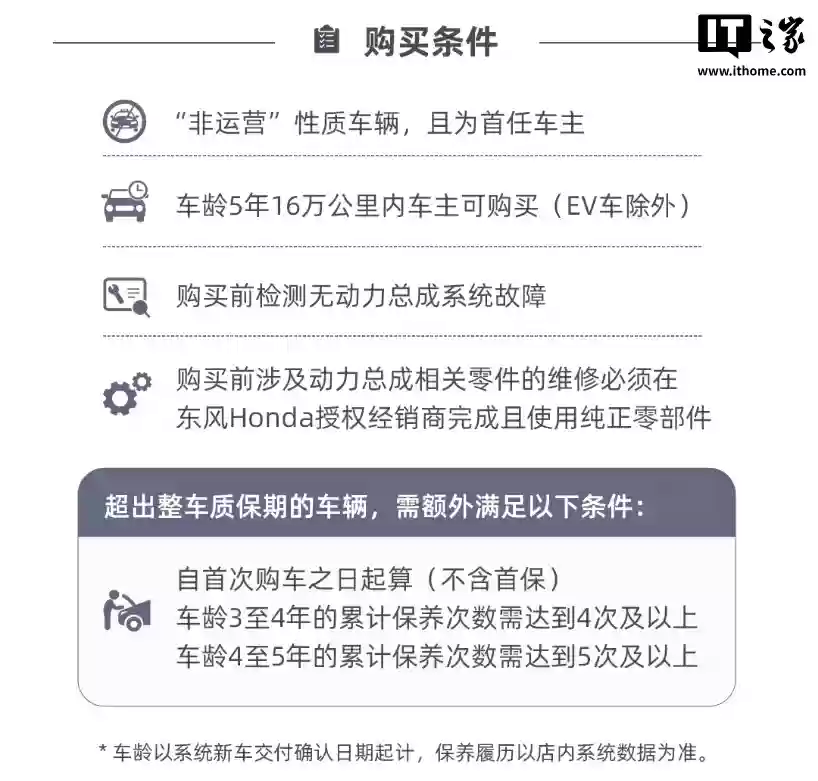 限首任非营运车主，东风本田推“伴终身”动力总成终身质保产品
