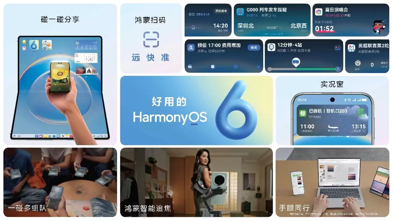 华为正式发布HarmonyOS 6:更流畅、更智能!10月22日开启公测