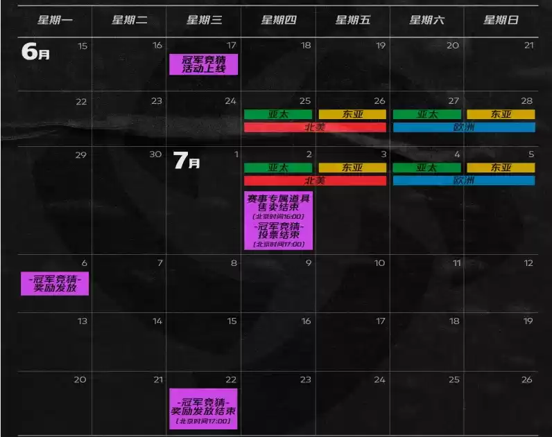 绝地求生冠军竞猜奖励什么时候发放