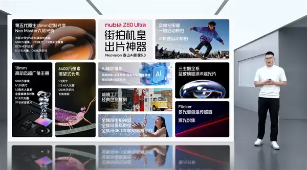 努比亚Z80+ Ultra搭载第五代原生35mm定制光学：街拍机皇