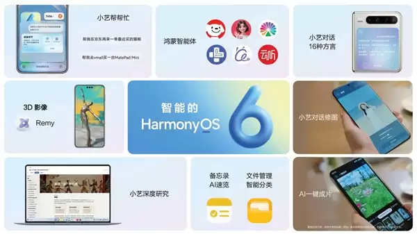 华为鸿蒙HarmonyOS 6正式发布：流畅度提升15%！实况窗、小艺全面升级