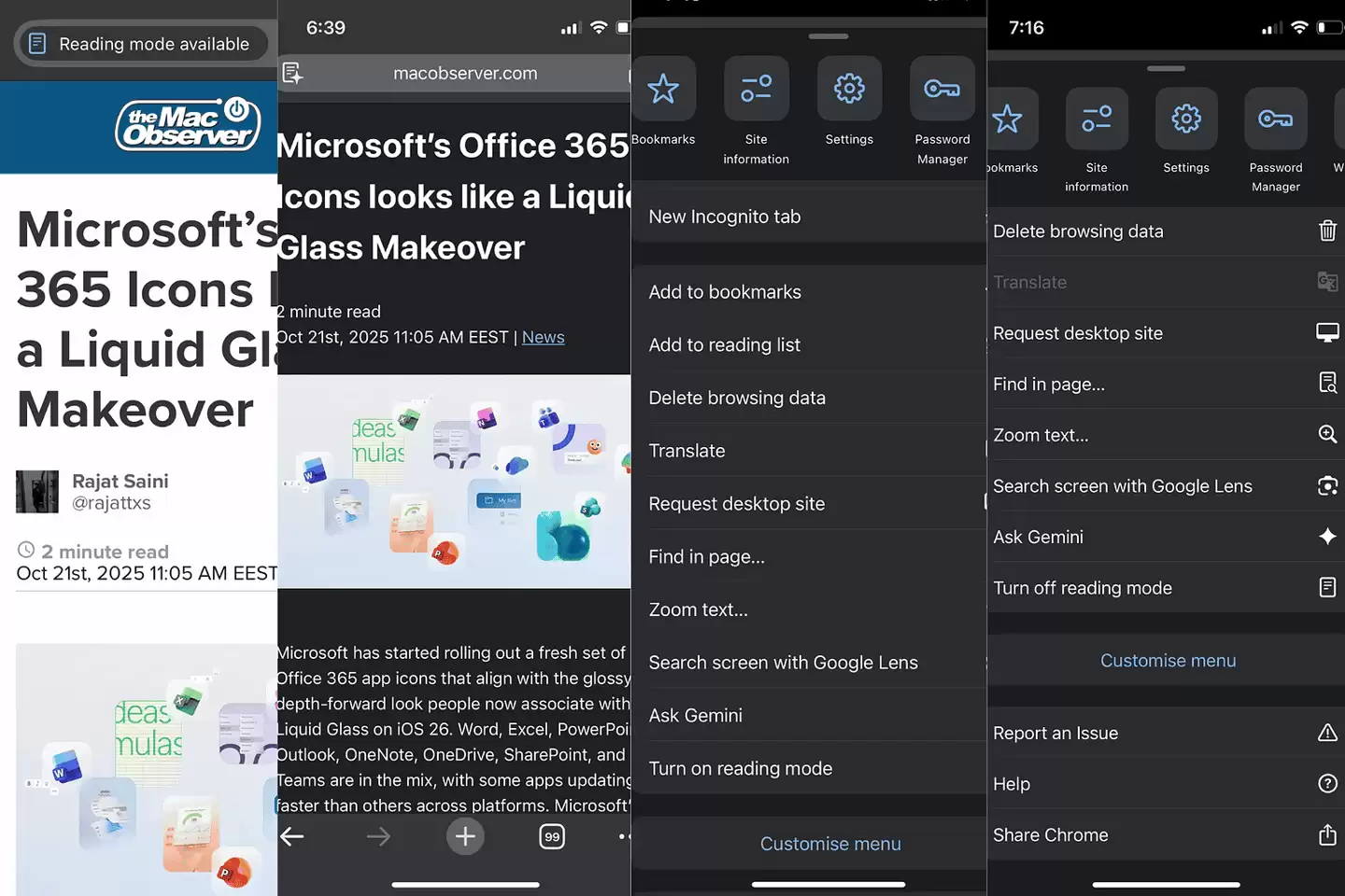 点击即可去除广告和干扰元素，谷歌悄然为iOS版Chrome浏览器测试阅读模式