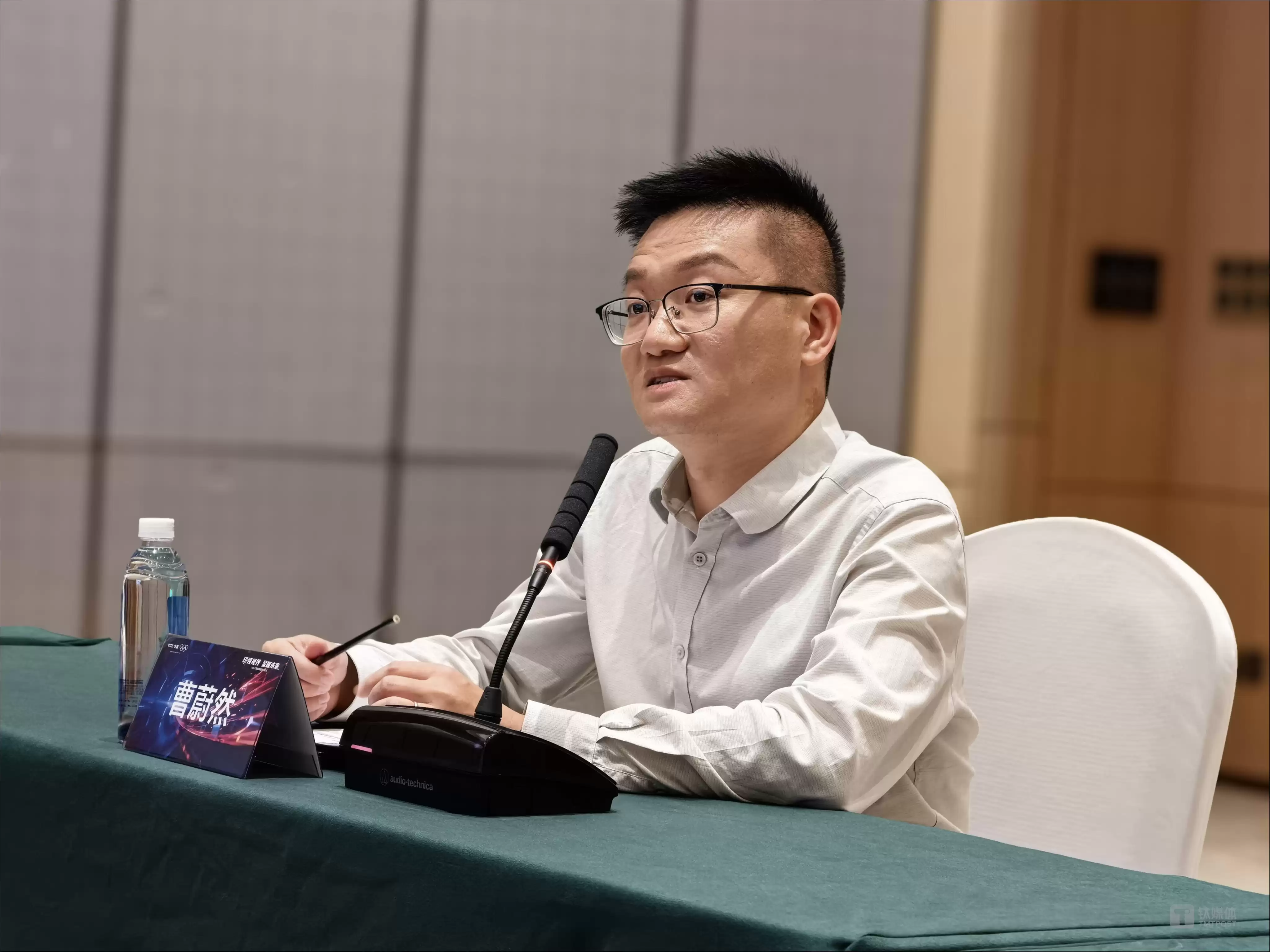 TCL华星印刷OLED中心主任曹蔚然，作者拍摄