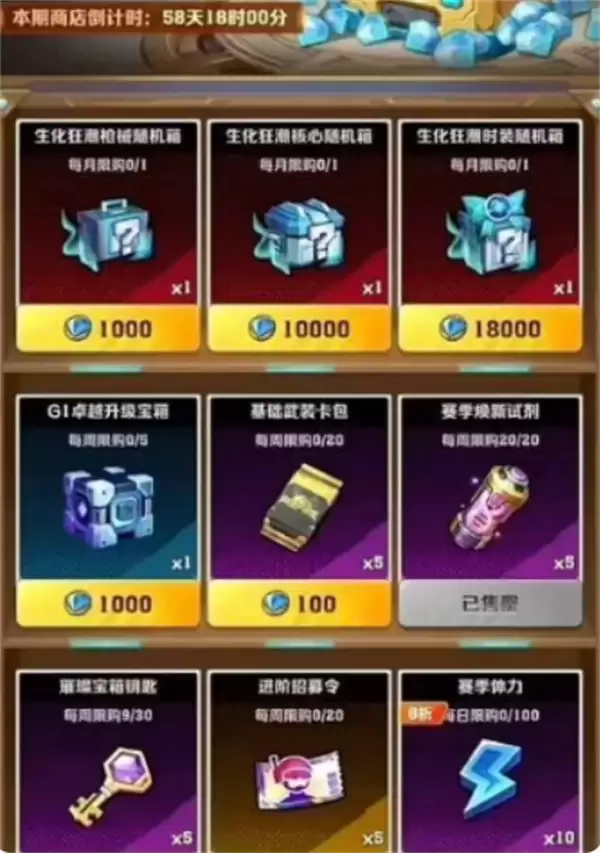 《向僵尸开炮》G1赛季商店物品兑换建议