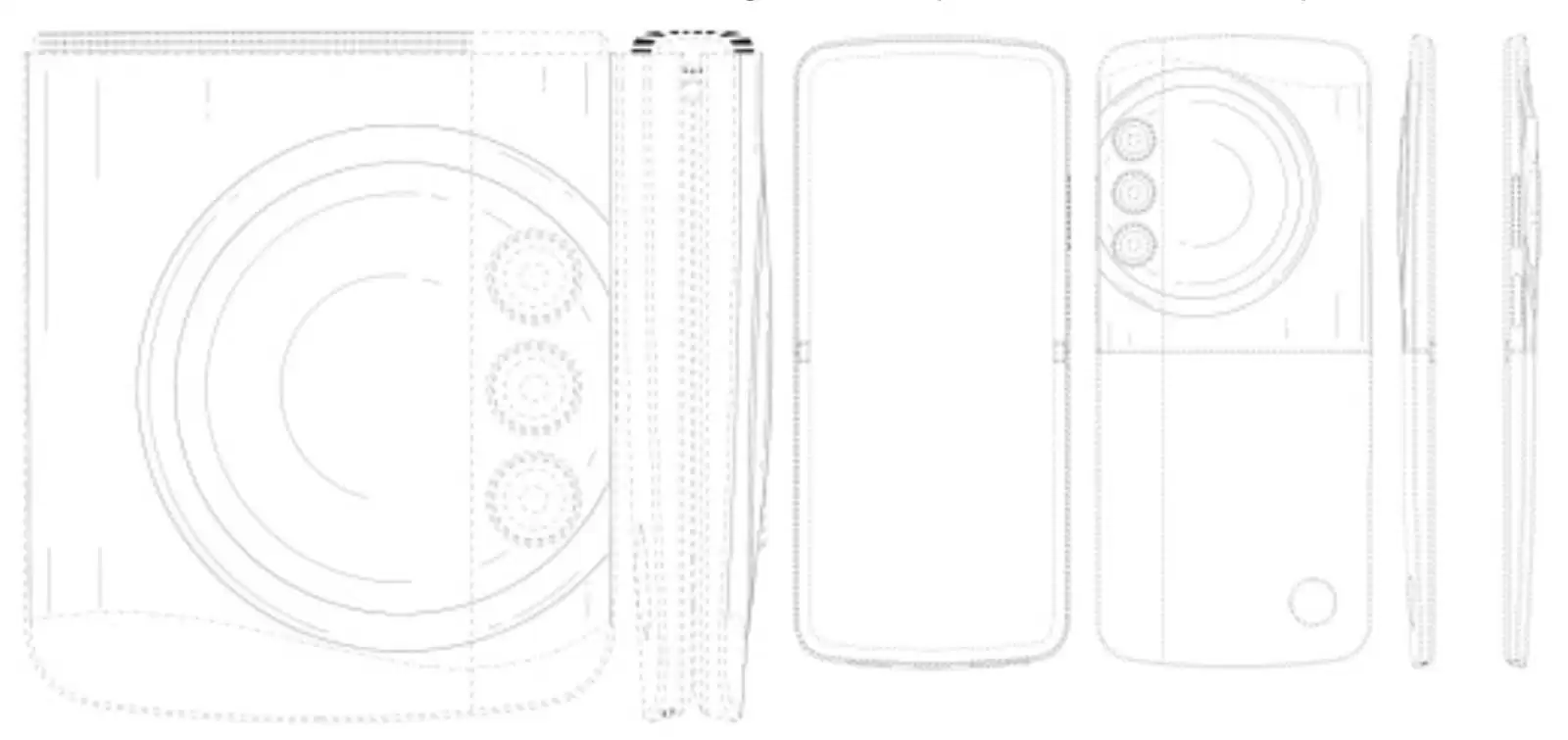 为下一代 Razr 小折叠手机铺路？摩托罗拉全新专利曝光，展示竖向三摄新设计