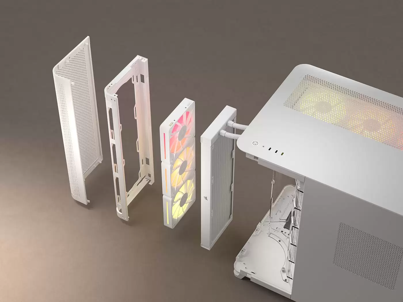 海盗船三腔机箱 AIR 5400 正式发布：玻璃法式门，双气流管道