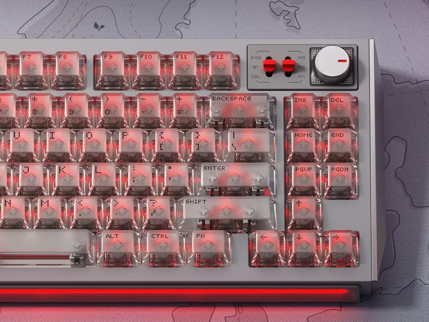 NuPhy 推出 WH80 三模键盘:半透键帽,首发双驱分体结构磁轴