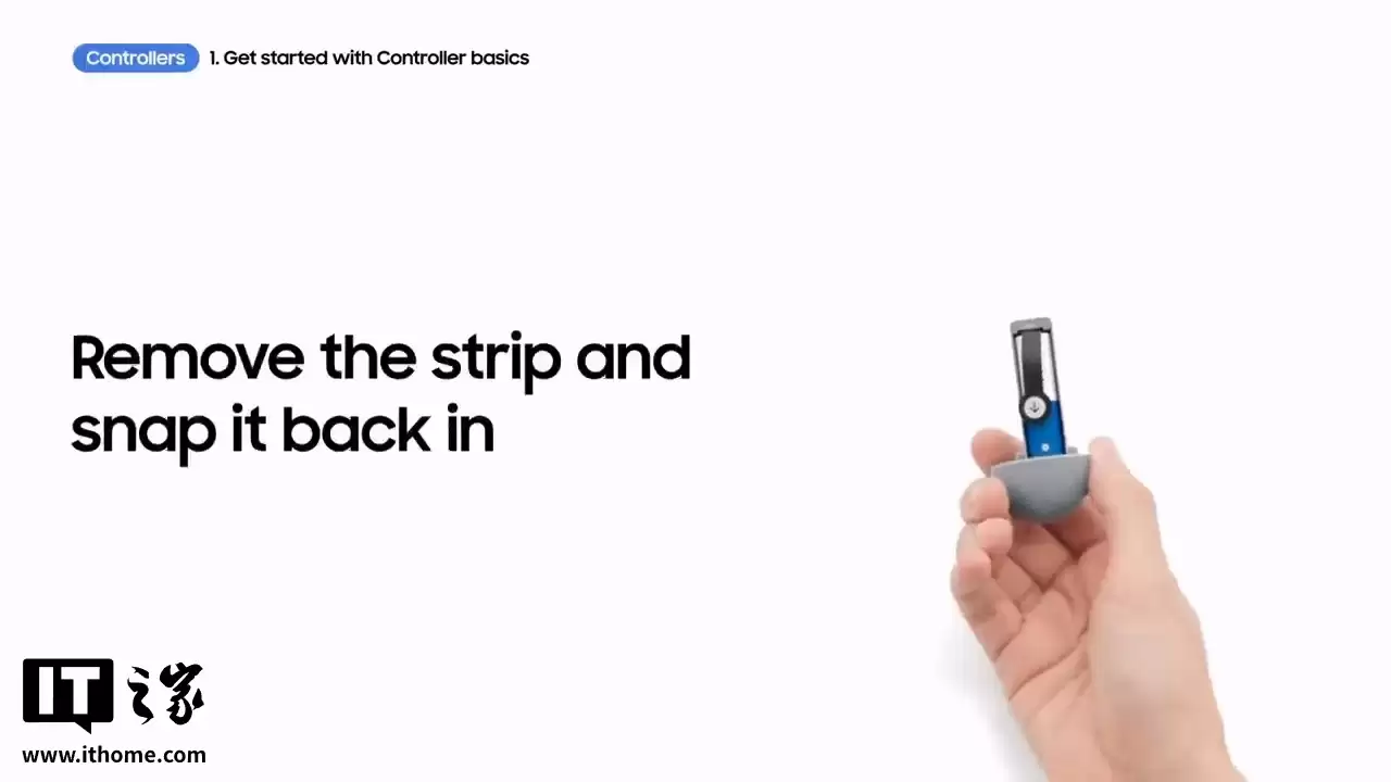 三星 Galaxy XR 头显细节:控制器用 5 号电池,未提及触控传感器