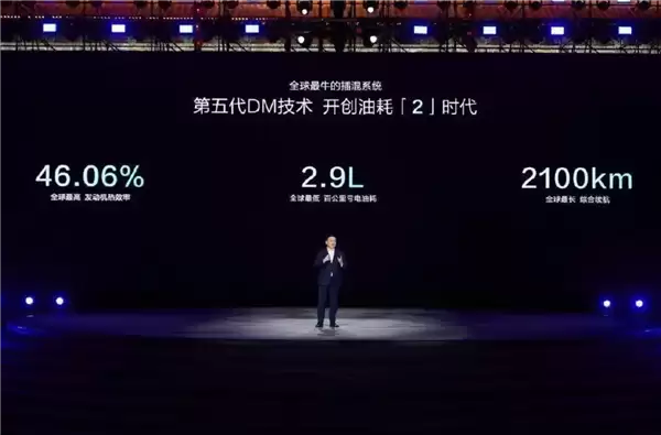 比亚迪杨冬生：插混车油耗迈入2L时代