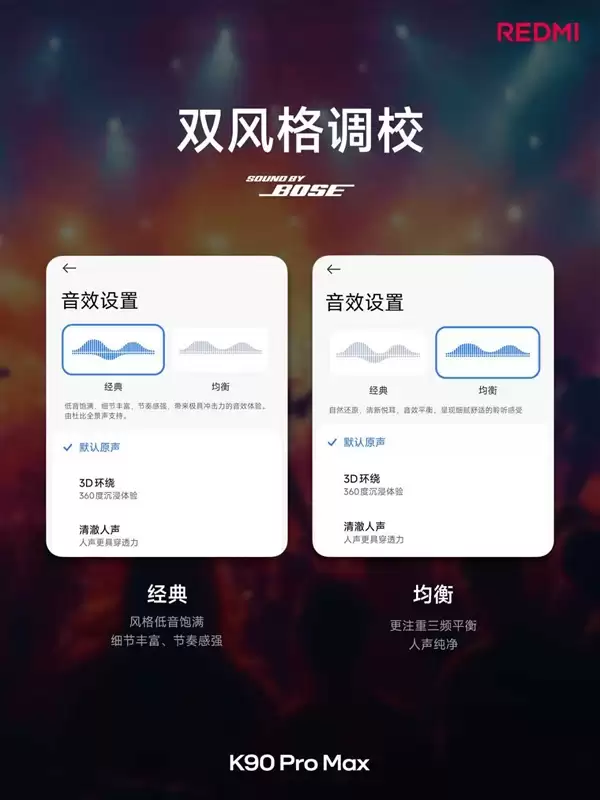 手机行业第一次实现2.1声道体验 卢伟冰:REDMI K90 Pro Max行业唯一