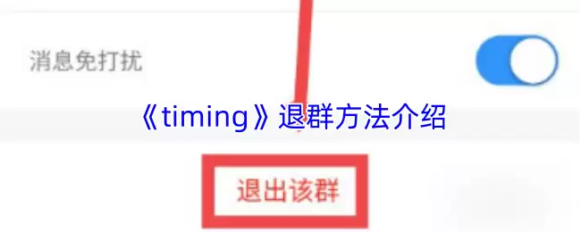 《timing》退群方法介绍