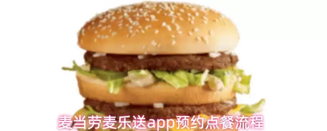 麦乐送app预约点餐流程图