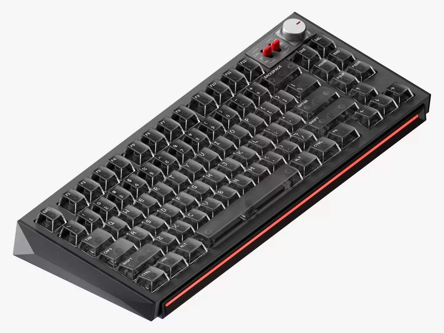 NuPhy 推出 WH80 三模键盘:半透键帽,首发双驱分体结构磁轴