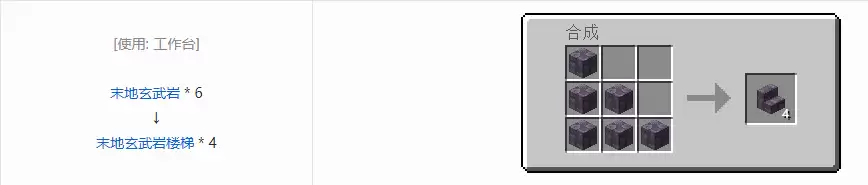 我的世界诡厄巫法末地玄武岩装饰方块合成表大全