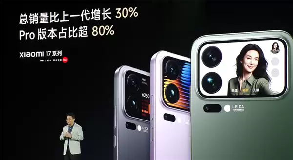 卢伟冰：小米17系列大获成功！Pro占比超八成
