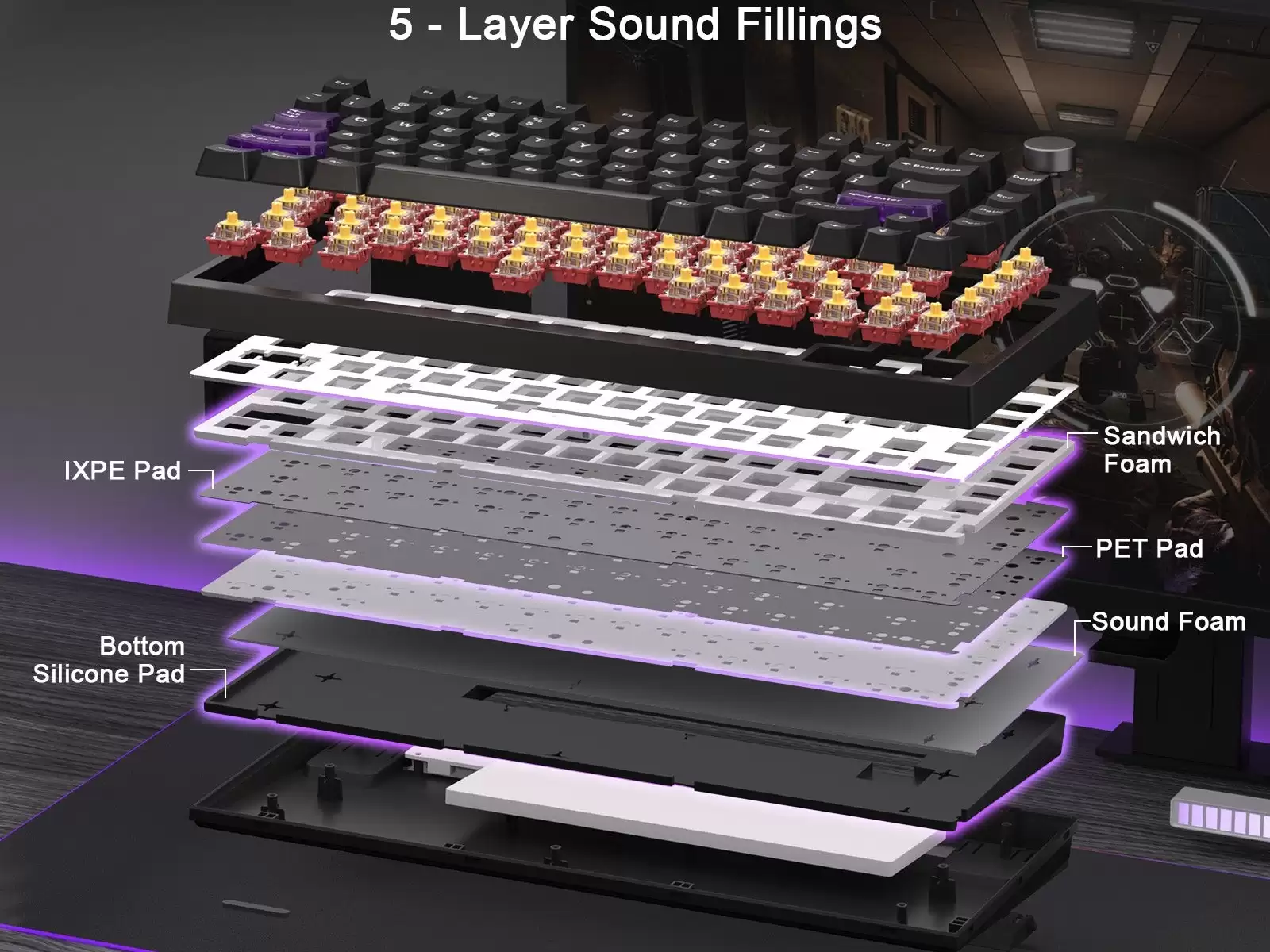 YUNZII 键设宇宙推出 RT75 PRO 三模磁轴键盘：双 8kHz 回报，128kHz 扫描