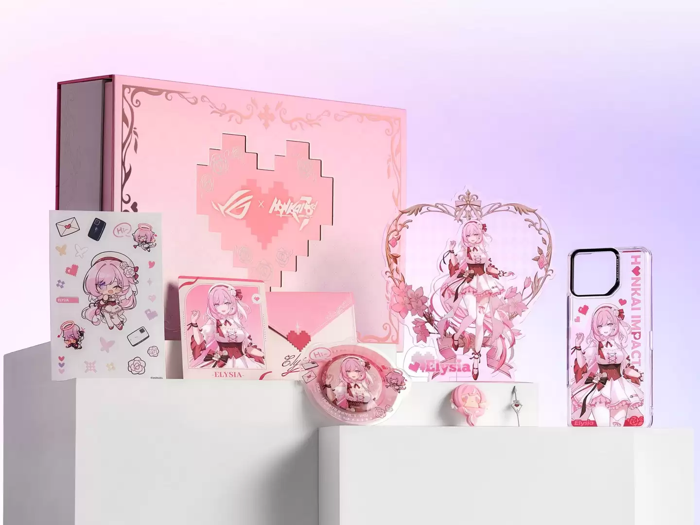 华硕推出《崩坏 3》联名限定礼盒,内含爱莉希雅主题 ROG Phone 手机配件