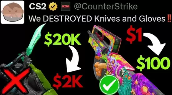 CS2更新引爆合成系统变革，饰品市场巨震贬值超200亿美元