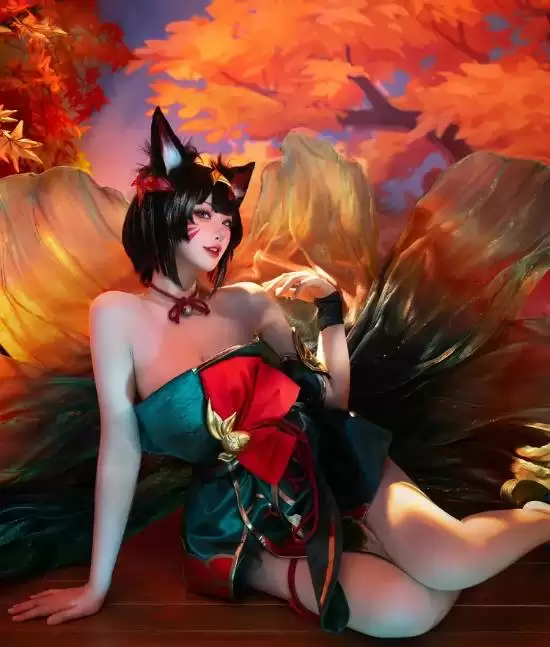 韩国双Coser演绎阿狸:神秘野性与清冷仙气的极致碰撞