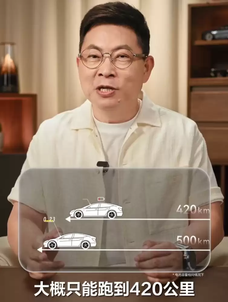 华为余承东详解汽车“续航杀手”:车速跑到120km/h,风阻消耗的能量可占总能耗70%以上