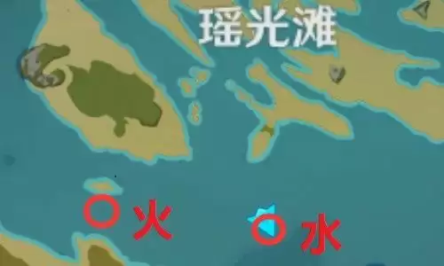 原神瑶光滩水下柱子位置