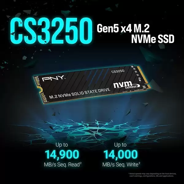 跑出14.9GB/s！PNY发布旗舰PCIe5.0 SSD：1TB 894元起