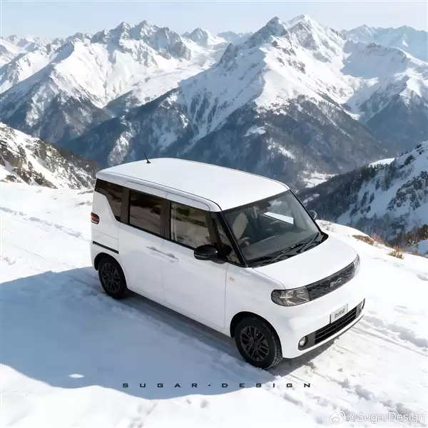 最实用的方盒子 博主绘制比亚迪纯电K-Car效果图:国内太罕见