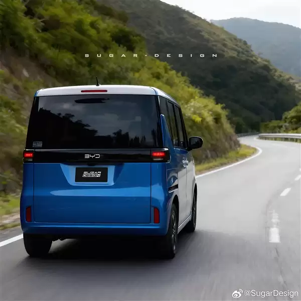 最实用的方盒子 博主绘制比亚迪纯电K-Car效果图:国内太罕见