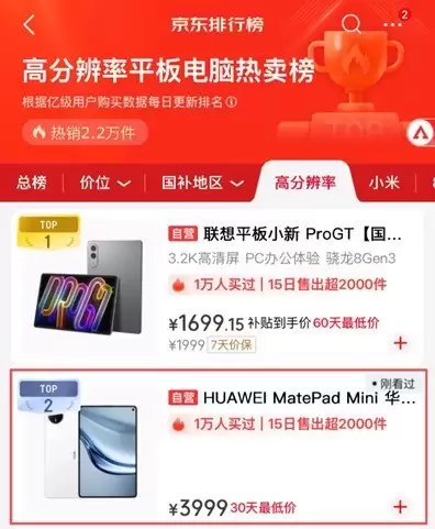 华为MatePad mini上市即热销 典藏版于10月27日正式开售