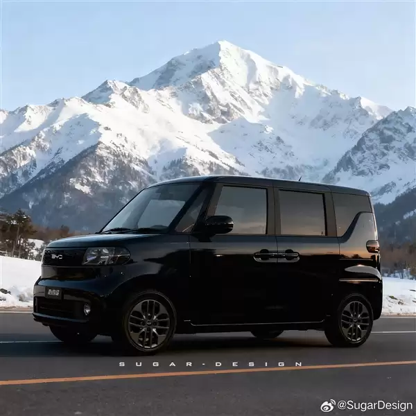 最实用的方盒子 博主绘制比亚迪纯电K-Car效果图:国内太罕见