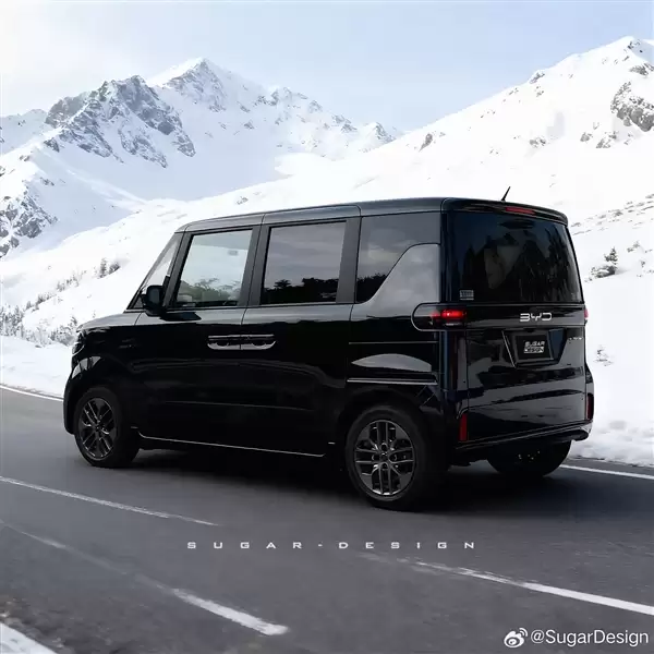 最实用的方盒子 博主绘制比亚迪纯电K-Car效果图:国内太罕见