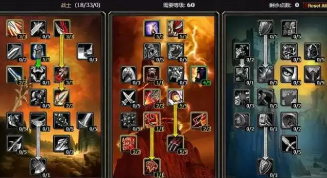 魔兽世界怀旧服战士升级天赋怎么点