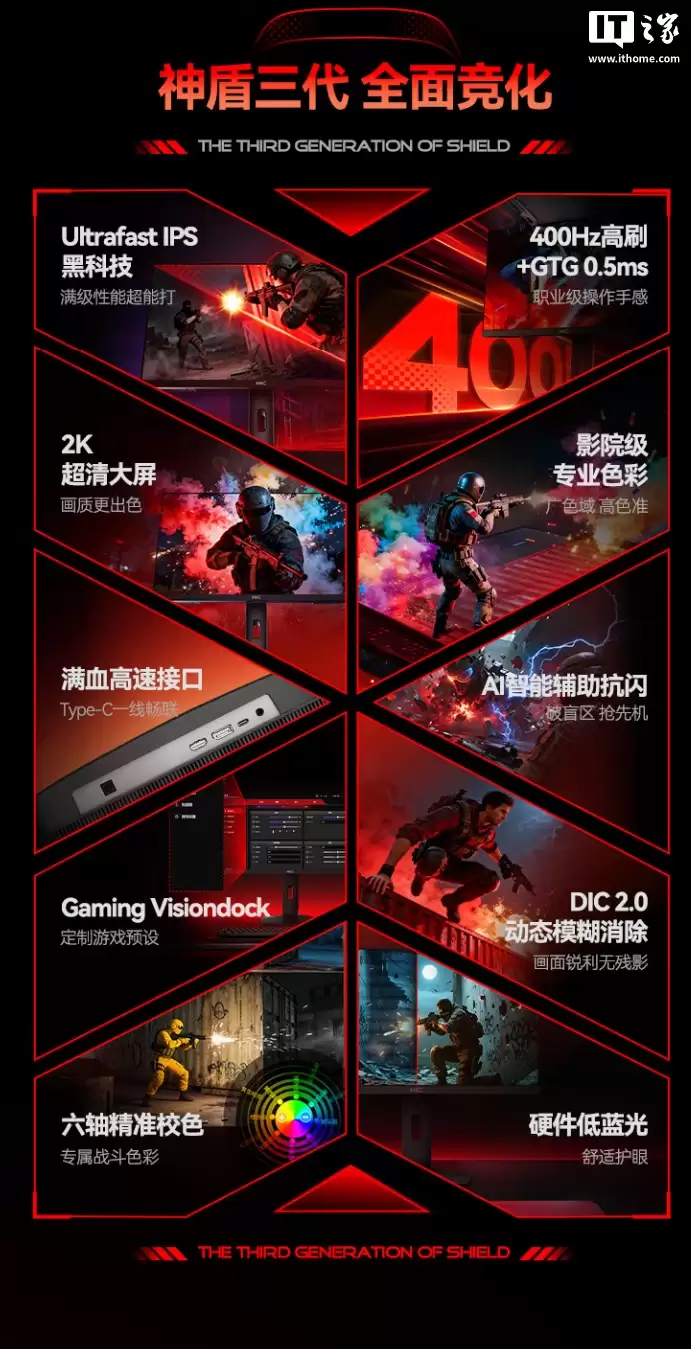 1999 元：HKC 发布 27 英寸电竞显示器 UG27EQ，搭载 2K 400Hz 高刷面板