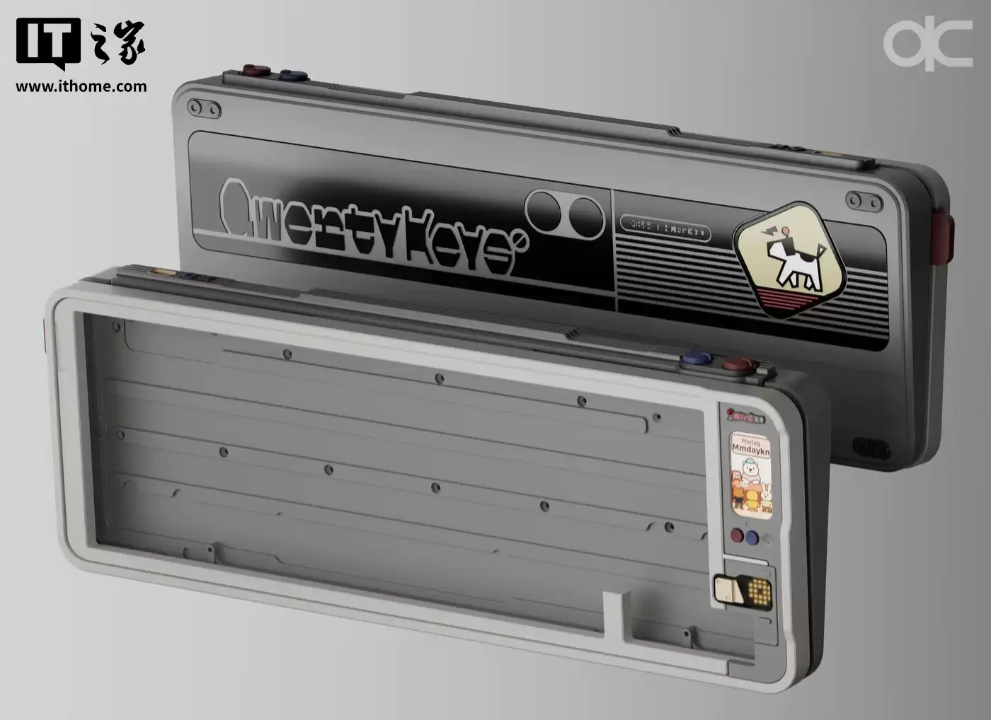 自带电子宠物的机械键盘：Qwertykeys QK65 MK3 亮相，复古配色、自带彩色显示屏